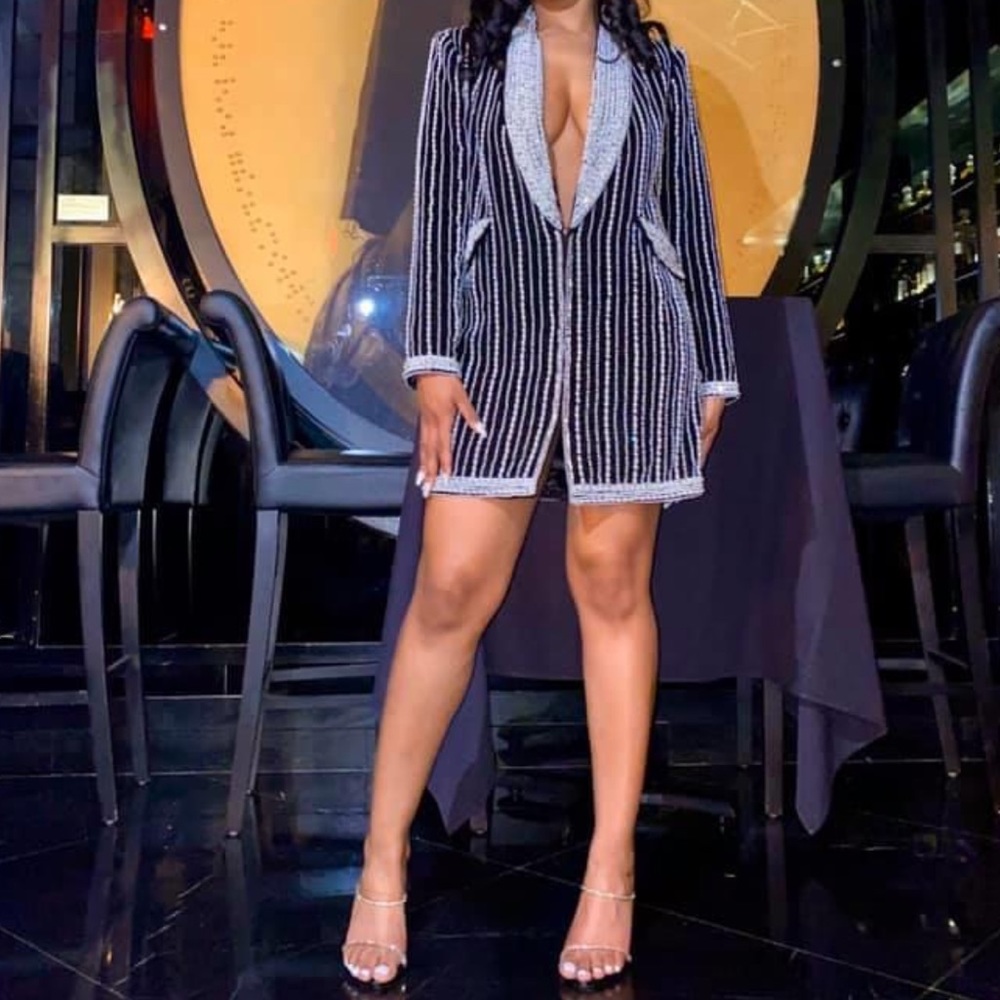 Khanum’s Embellished Blazer Dress